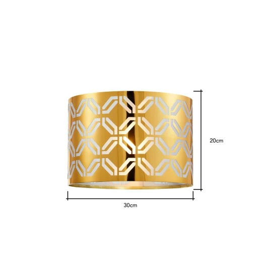 BHS Lighting Metallic Lasered Easy Fit Light Shade For Unisex 5 BHS Lighting Metallic Lasered Easy Fit Light Shade For Unisex - Image 5