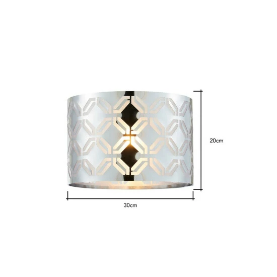 BHS Lighting Metallic Lasered Easy Fit Light Shade For Unisex 5 BHS Lighting Metallic Lasered Easy Fit Light Shade For Unisex - Image 5
