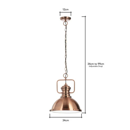 BHS Lighting Harlow Pendant Ceiling Light For Unisex 6 BHS Lighting Harlow Pendant Ceiling Light For Unisex - Image 6
