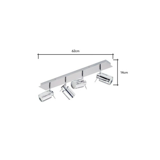BHS Lighting Hector Bar Spotlight Ceiling Light For Unisex 5 BHS Lighting Hector Bar Spotlight Ceiling Light For Unisex - Image 5