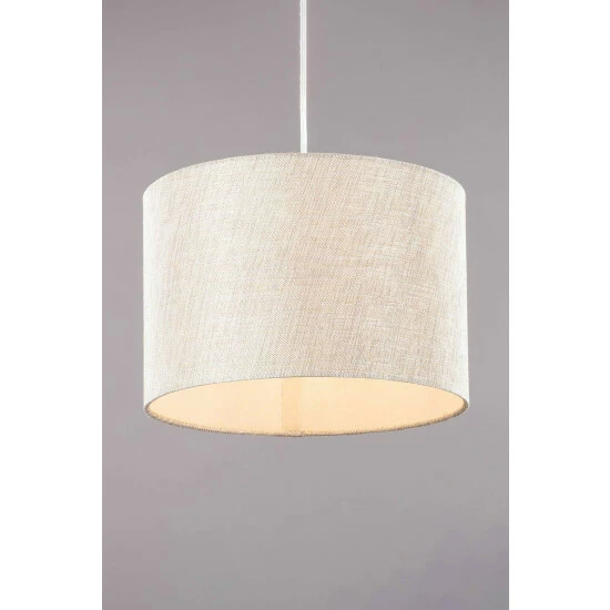 BHS Lighting Metallic Linen Easy Fit Light Shade For Unisex 2 BHS Lighting Metallic Linen Easy Fit Light Shade For Unisex - Image 2