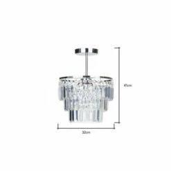 BHS Lighting Aurora Flush Ceiling Light For Unisex -BHS Lighting Sales Store unnamed file 1188