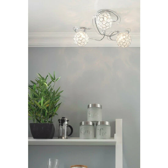 BHS Lighting Small Orianna Flush Ceiling Light For Unisex 2 BHS Lighting Small Orianna Flush Ceiling Light For Unisex - Image 2