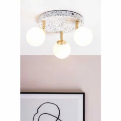 BHS Lighting Lott Triple Spotlight Plate Ceiling Light For Unisex -BHS Lighting Sales Store unnamed file 1375