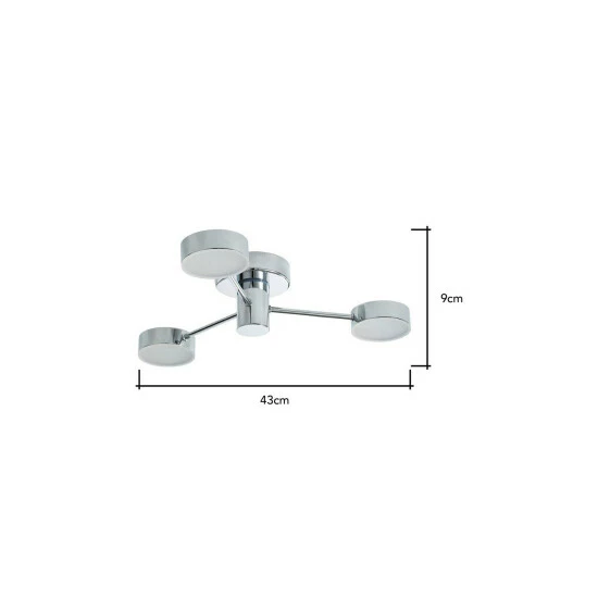 BHS Lighting Cian Bathroom Flush Ceiling Light For Unisex 5 BHS Lighting Cian Bathroom Flush Ceiling Light For Unisex - Image 5