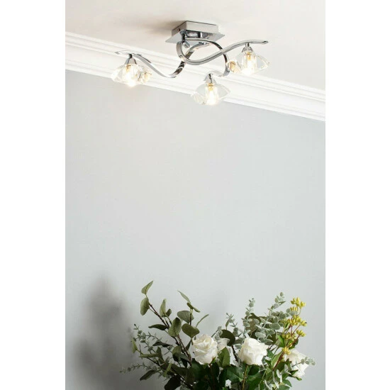 BHS Lighting Small Bella Flush Ceiling Light For Unisex 4 BHS Lighting Small Bella Flush Ceiling Light For Unisex - Image 4