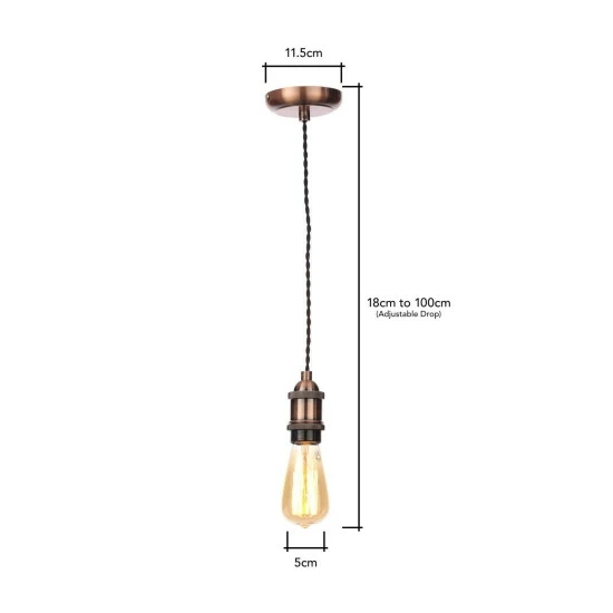 BHS Lighting Industrial Style Pendant Ceiling Light For Unisex 6 BHS Lighting Industrial Style Pendant Ceiling Light For Unisex - Image 6