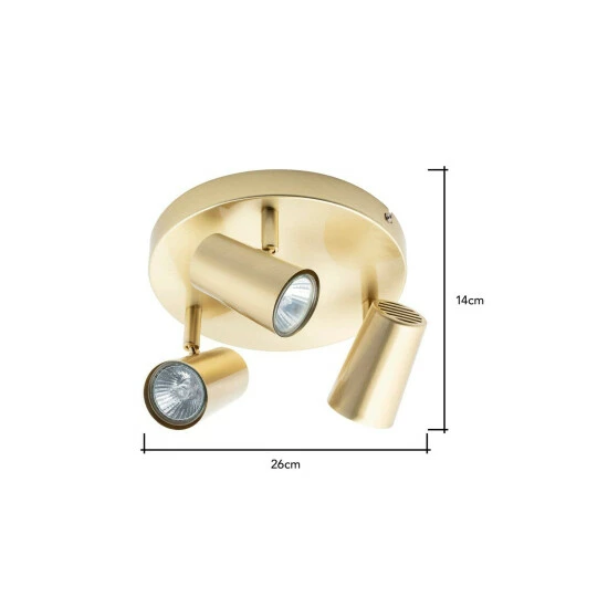 BHS Lighting Barley Spotlight Plate Ceiling Light For Unisex 5 BHS Lighting Barley Spotlight Plate Ceiling Light For Unisex - Image 5