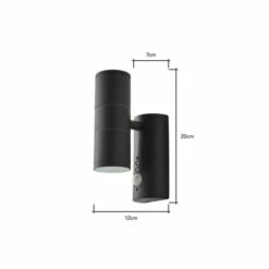 BHS Lighting Delting Up And Down Wall Light With Sensor For Unisex -BHS Lighting Sales Store unnamed file 1798