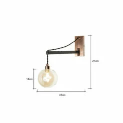 BHS Lighting Juniper Wall Light For Unisex -BHS Lighting Sales Store unnamed file 1847