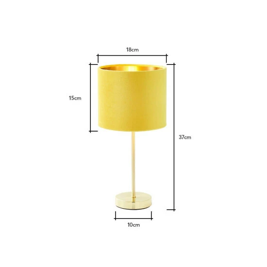BHS Lighting Velvet Table Lamp For Unisex 5 BHS Lighting Velvet Table Lamp For Unisex - Image 5