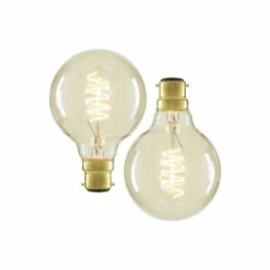 BHS Lighting Pack Of 2 40W B22 Bayonet Cap Globe Bulb For Unisex