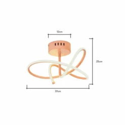 BHS Lighting Glow Whirly Flush Ceiling Light For Unisex -BHS Lighting Sales Store unnamed file 2163