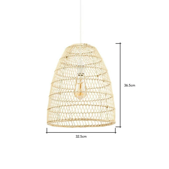 BHS Lighting Bleached Tall Dome Easy Fit Light Shade For Unisex 5 BHS Lighting Bleached Tall Dome Easy Fit Light Shade For Unisex - Image 5