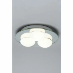 BHS Lighting Corona Bathroom Flush Ceiling Light For Unisex
