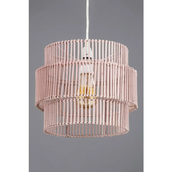 BHS Lighting Rattan Easy Fit Light Shade For Unisex 2 BHS Lighting Rattan Easy Fit Light Shade For Unisex - Image 2