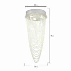 BHS Lighting Medium Valerie Flush Ceiling Light For Unisex -BHS Lighting Sales Store unnamed file 2543