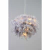 BHS Lighting Glow Feather Easy Fit Light Shade For Unisex