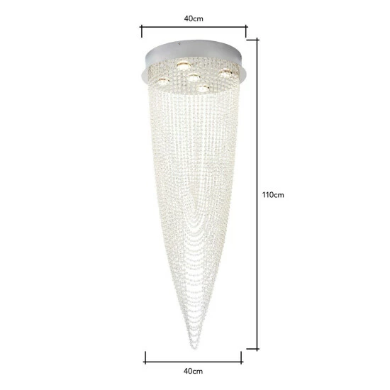 BHS Lighting Large Valerie Flush Ceiling Light For Unisex 5 BHS Lighting Large Valerie Flush Ceiling Light For Unisex - Image 5