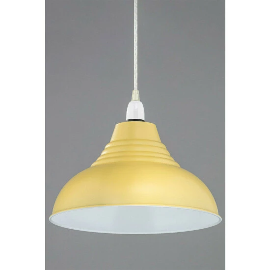 BHS Lighting Steel Diner Easy Fit Light Shade For Unisex 2 BHS Lighting Steel Diner Easy Fit Light Shade For Unisex - Image 2