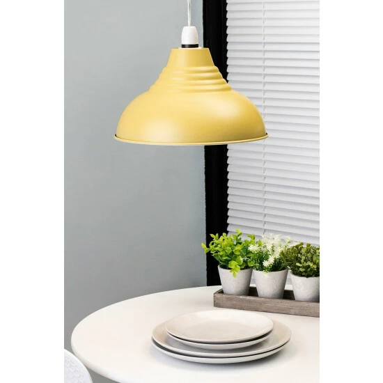 BHS Lighting Steel Diner Easy Fit Light Shade For Unisex 4 BHS Lighting Steel Diner Easy Fit Light Shade For Unisex - Image 4