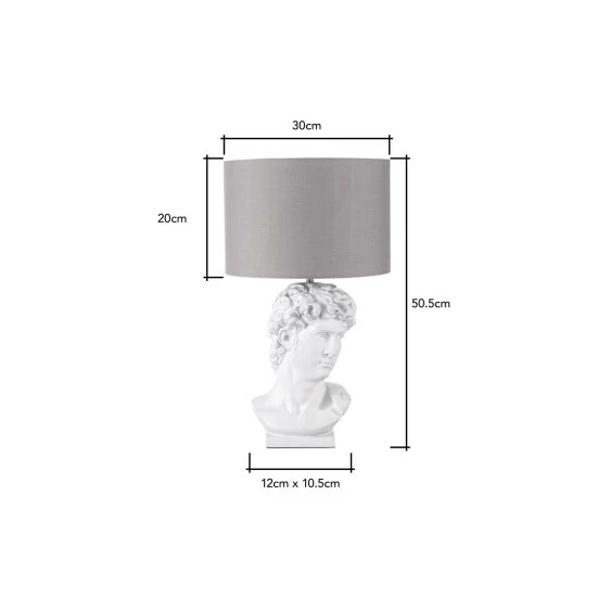 BHS Lighting Frank Bust Table Lamp For Unisex 5 BHS Lighting Frank Bust Table Lamp For Unisex - Image 5