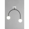 BHS Lighting Calder Semi Flush Ceiling Light For Unisex