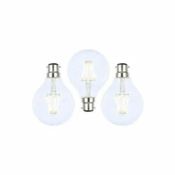 BHS Lighting Pack Of 3 4W B22 Bayonet Cap Globe Bulb For Unisex