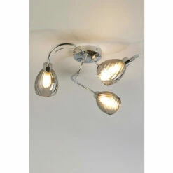 BHS Lighting Arya Semi Flush Ceiling Light For Unisex