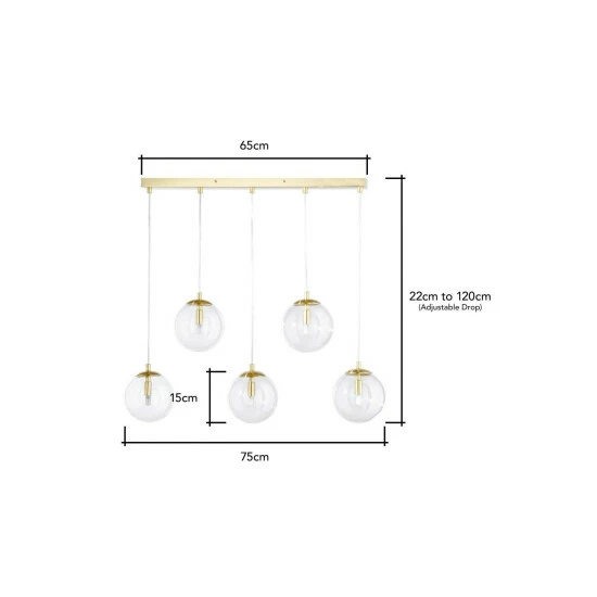 BHS Lighting Milton Pendant Ceiling Light For Unisex 5 BHS Lighting Milton Pendant Ceiling Light For Unisex - Image 5