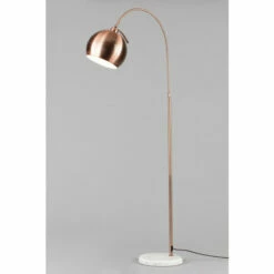 BHS Lighting Benson Curved Floor Lamp For Unisex