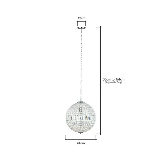 BHS Lighting Large Ursula Pendant Ceiling Light For Unisex 5 BHS Lighting Large Ursula Pendant Ceiling Light For Unisex - Image 5