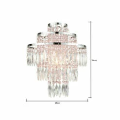 BHS Lighting Glow Jewelled Easy Fit Light Shade For Unisex -BHS Lighting Sales Store unnamed file 2920