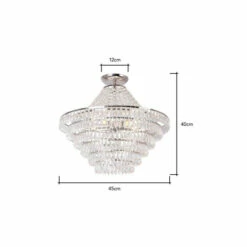 BHS Lighting Ivy Flush Ceiling Light For Unisex -BHS Lighting Sales Store unnamed file 3009