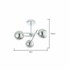 BHS Lighting Nera Semi Flush Ceiling Light For Unisex -BHS Lighting Sales Store unnamed file 3033