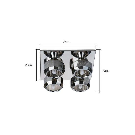 BHS Lighting Allie Flush Ceiling Light For Unisex 5 BHS Lighting Allie Flush Ceiling Light For Unisex - Image 5