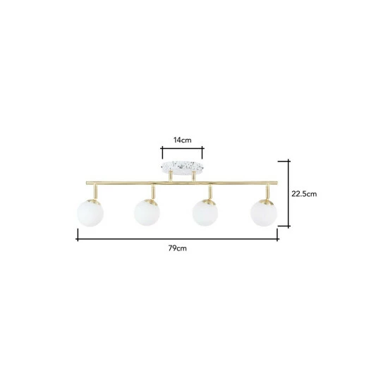 BHS Lighting Lott Spotlight Bar Ceiling Light For Unisex 5 BHS Lighting Lott Spotlight Bar Ceiling Light For Unisex - Image 5