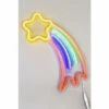 BHS Lighting Glow Shooting Star Neon Wall Light For Unisex