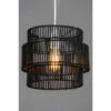 BHS Lighting Rattan Easy Fit Light Shade For Unisex