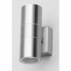 BHS Lighting Steel Jared Up And Down Wall Light For Unisex