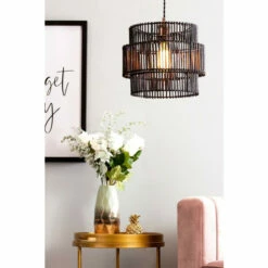 BHS Lighting Rattan Easy Fit Light Shade For Unisex -BHS Lighting Sales Store unnamed file 317