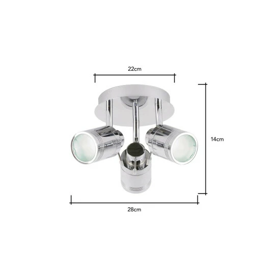 BHS Lighting Hector Plate Spotlight Ceiling Light For Unisex 5 BHS Lighting Hector Plate Spotlight Ceiling Light For Unisex - Image 5