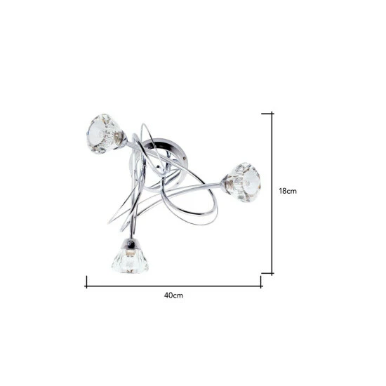 BHS Lighting Marianne Flush Ceiling Light For Unisex 4 BHS Lighting Marianne Flush Ceiling Light For Unisex - Image 4