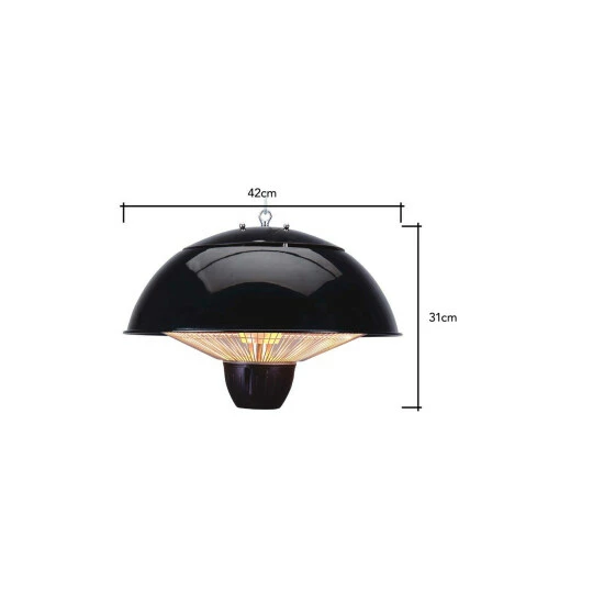 BHS Lighting 1500W Ceiling Pendant Patio Heater With LED For Unisex 6 BHS Lighting 1500W Ceiling Pendant Patio Heater With LED For Unisex - Image 6