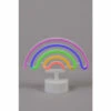 BHS Lighting Glow Rainbow Neon Table Lamp For Unisex