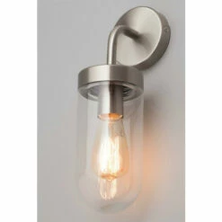 BHS Lighting Steel Chelsea Wall Light For Unisex