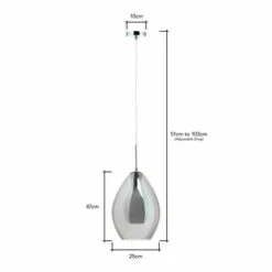 BHS Lighting Carmella Pendant Ceiling Light For Unisex -BHS Lighting Sales Store unnamed file 3653