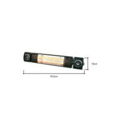 BHS Lighting 2000W Wall Radiant Heater With Speaker For Unisex -BHS Lighting Sales Store unnamed file 3778