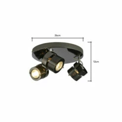 BHS Lighting Large Lucas Plate Spotlight Ceiling Light For Unisex -BHS Lighting Sales Store unnamed file 3897