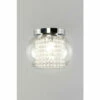 BHS Lighting Lucia Bathroom Flush Ceiling Light For Unisex